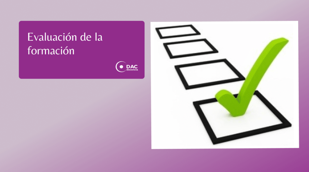Evaluación de la formación - DAC docencia