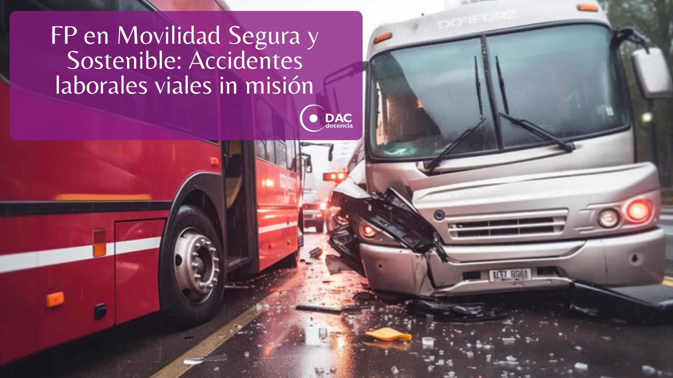 FP en Movilidad Segura y Sostenible: Accidentes laborales viales in misión