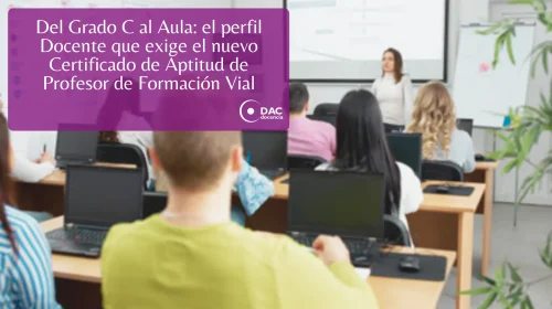 Certificado de Aptitud de Profesor de Formacion Vial.